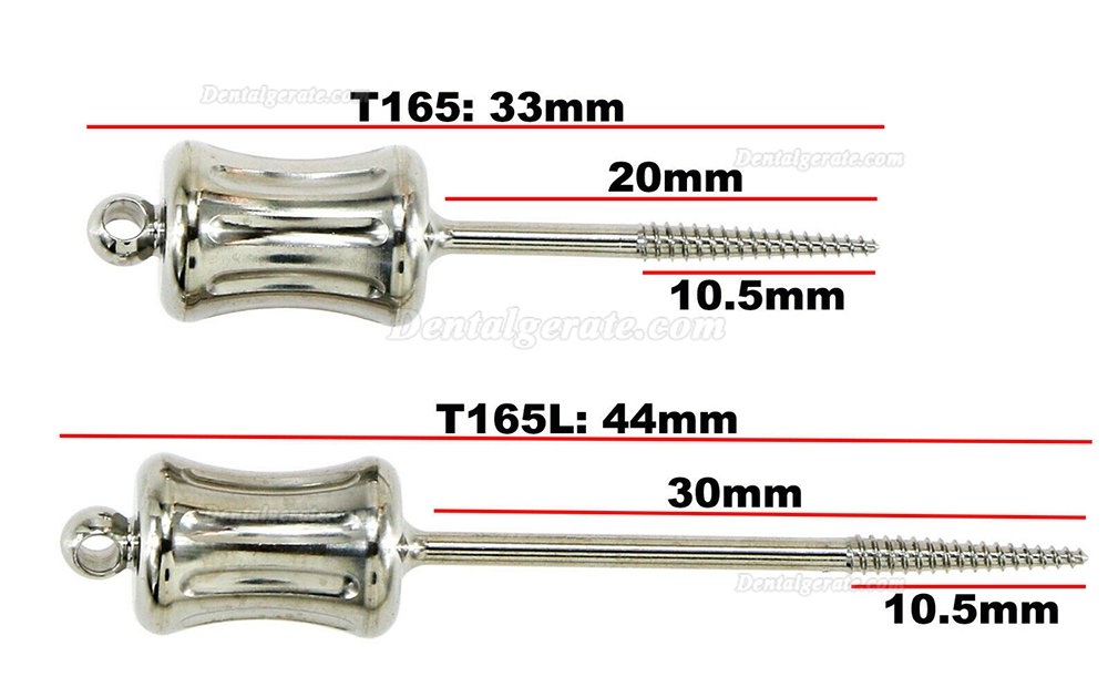 Dental Manual Extractor Extract Apikale Wurzelfragmente Lang 44mm Kurz 33mm